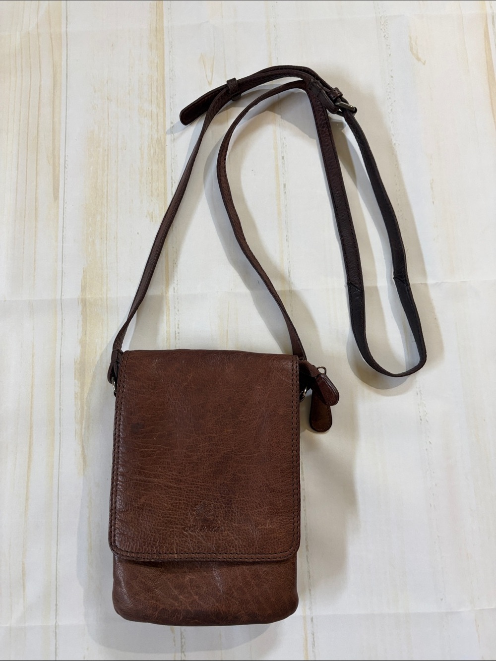 Oak & Tan Brown Leather Crossbody Bag for Women